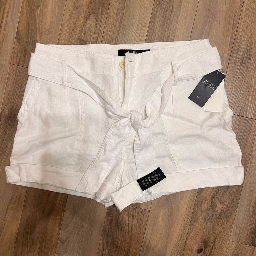 White shorts by Ralph Lauren